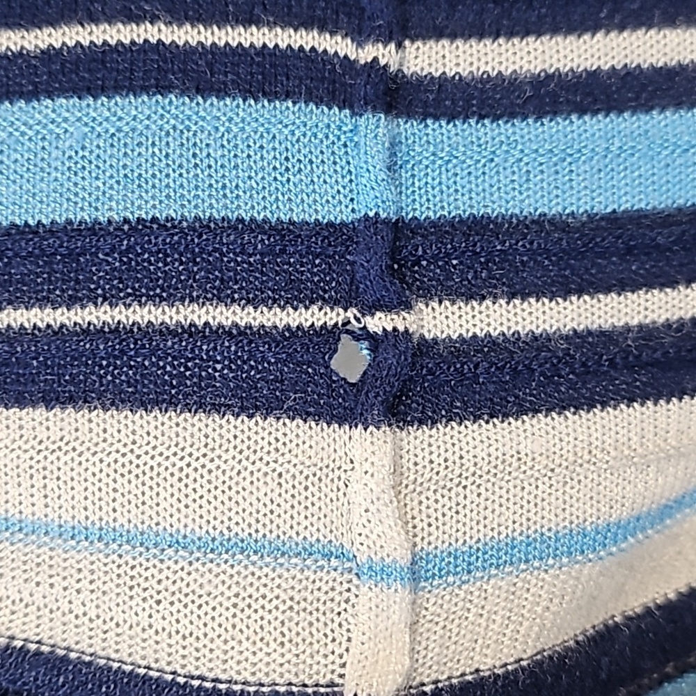 Maeve Navy and Light Blue Striped Maxi Dress - Picture 16 of 16
